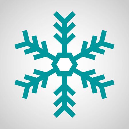 Blue Snowflake Icon - Christmas, Winter, Coldの写真素材