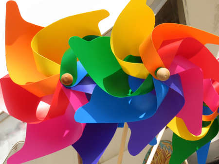 Children wind colorful carousels Fair