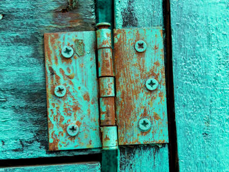 Old hingeの写真素材