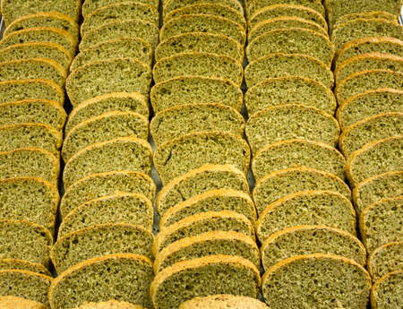 beautiful slices of special dietary bread of wholemeal flour