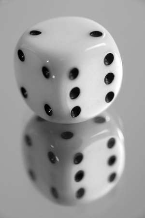 dice on the mirror 