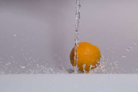 orange in the airの写真素材