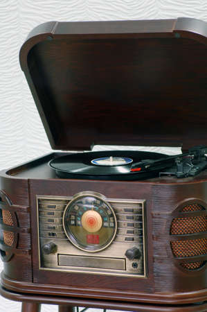 old gramophone music player for lovers of retro