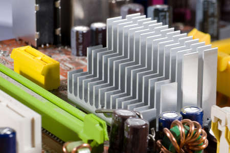 electrical circuit with devices designed for personal computerの写真素材