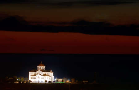 St. Vladimir's cathedral at Hersones, Crimea.の写真素材