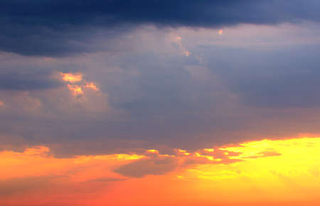 View of a beautiful sunset sky