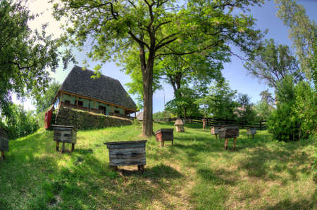 old wooden house, a museum Uzhhorod Ukraineのeditorial素材