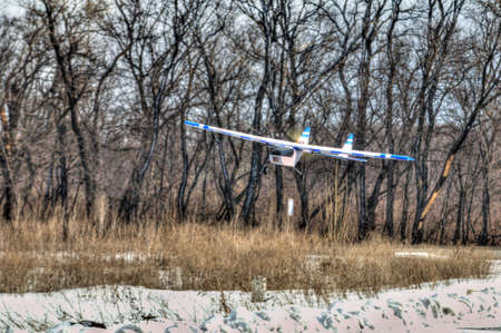 Homemade radio control aircraft with electric motor
