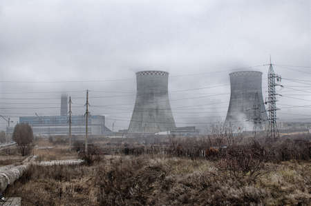 landscape with views of the power stationのeditorial素材