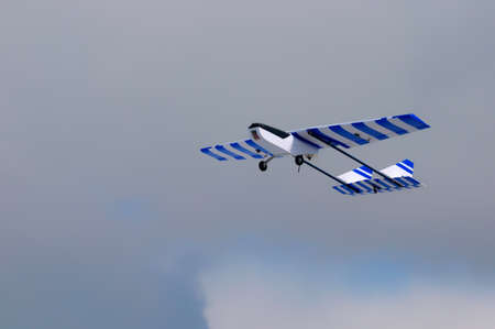 Homemade radio control aircraft with electric motor