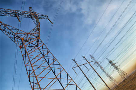 Electric powerlines. Power Lines.