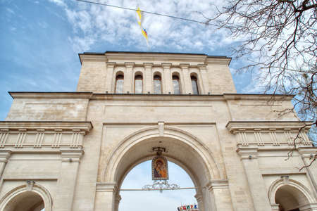 Old gate of Tiflis in Stavropolの写真素材