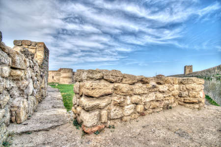 Old fortress in town Bilhorod-Dnistrovski, Odessa region. The South of Ukraine