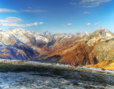 Dombai - a mountainous area in Karachay-Cherkessia in the Kuban basin in the North Caucasus Russia