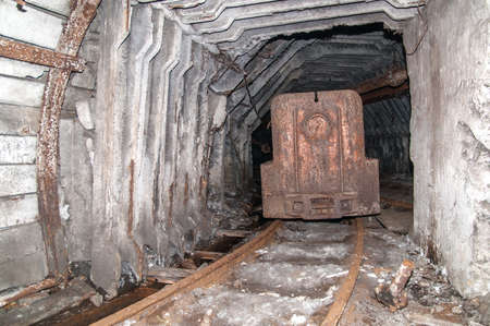 Tunnel to the dark from a coal mine