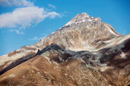 Dombai - a mountainous area in Karachay-Cherkessia in the Kuban basin in the North Caucasus Russiaの写真素材