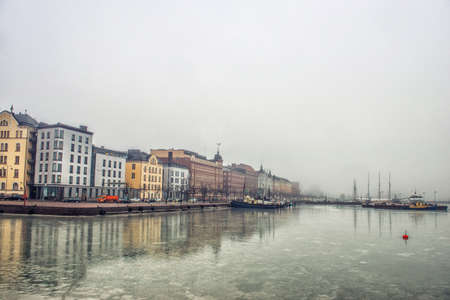 City landscape. North Harbor in Helsinki, Finlandの写真素材