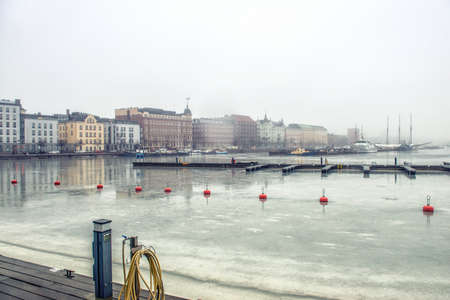 City landscape. North Harbor in Helsinki, Finlandの写真素材