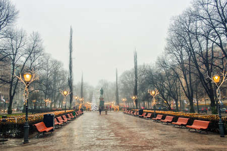 HELSINKI, FINLAND - JANUARY 28, 2017: City landscape. North Harbor in Helsinkiのeditorial素材