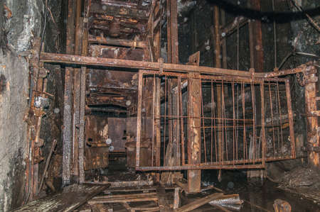 old abandoned coal mine tunnel