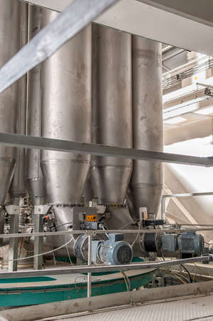 Interior of automatic line for the production of feedのeditorial素材