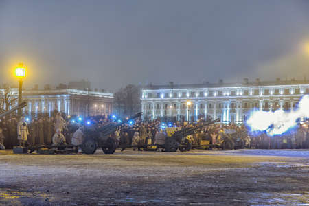 ST. PETERSBURG, RUSSIA - January 27.2017: Day of Military Glory of Russia - Day of complete liberation of Leningrad from the fascist blockade (1944)のeditorial素材