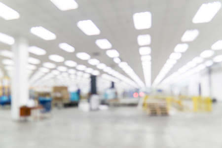Abstract blurred of factory and warehouse. blurred image background.の写真素材