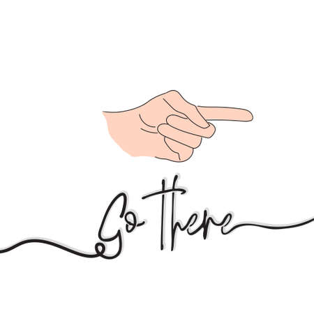 Pointing gesture - go there
