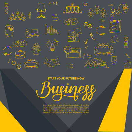 Template for a business bannerのイラスト素材