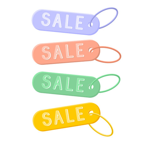 Set of sale labelsのイラスト素材