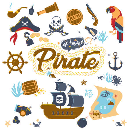 Collection of pirate attributes