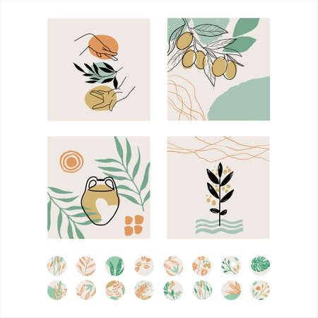 Creative templates for social networksのイラスト素材