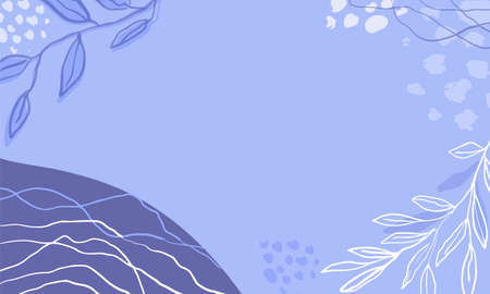Minimalist purple abstract banner in very peri color.