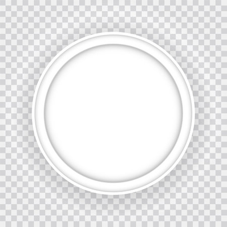 Blank Image round frame templateのイラスト素材