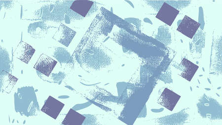 Geometric particles in the space. Chaotic strokes on canvas. Artistic splattered abstract...