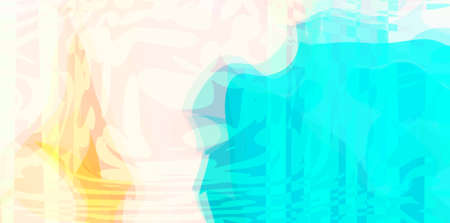 White and blue background image. Dynamic wavy surface, illusion, curvature. Abstract fluid vector art template on striped canvas with copy spaceの写真素材