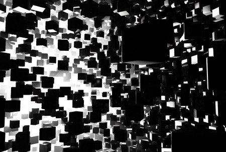 Cubes background abstractionの写真素材