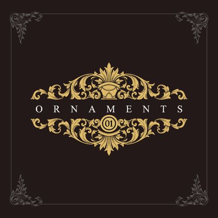 Luxury brand Ornamentsのイラスト素材