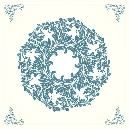 Vintage Mandala with floral ornament vector illustrations Elegantのイラスト素材