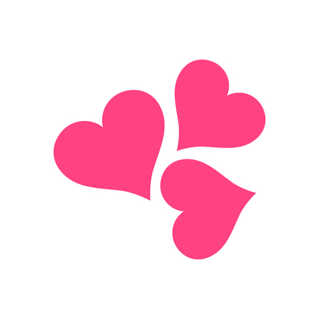 Red Heart icon minimalism vector illustration symbolのイラスト素材