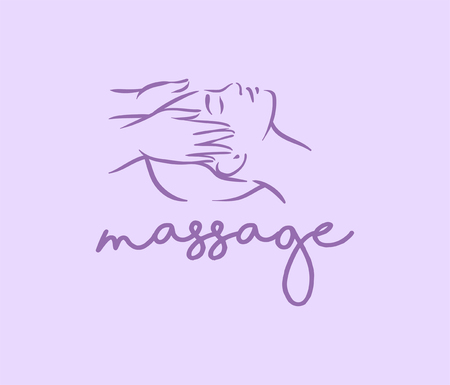 Vector illustration concept of Massage body relax symbol iconのイラスト素材