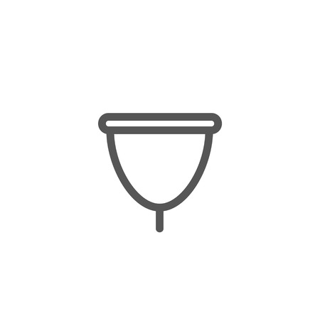 Vector illustration concept of Women menstrual cup symbolのイラスト素材