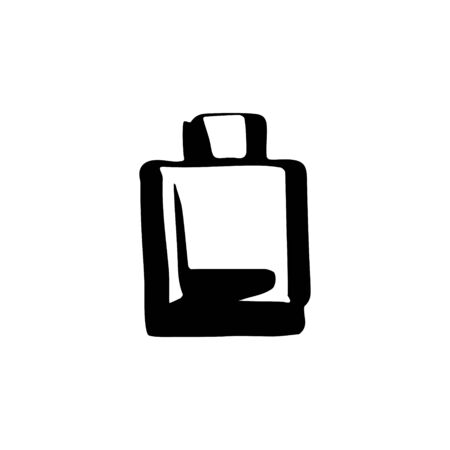 Perfume fragrance bottle sketch on white backgroundのイラスト素材