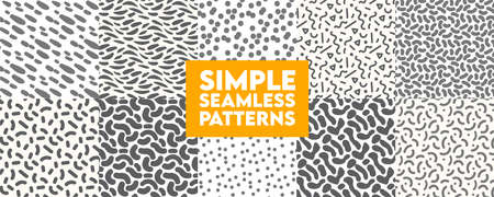 Simple memphis seamless pattern background