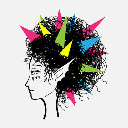 Hearstile, abstraktのイラスト素材