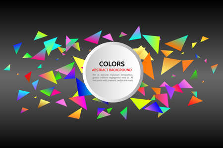 Abstract background whis geometric triangles shapes.  design layout for business presentations, flyers, postersのイラスト素材