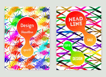 brochure design template. Flyer, poster, banner, cover design. A4 size. Business abstract background with geometric abstract backgrounds. flyer modern template. Book designのイラスト素材