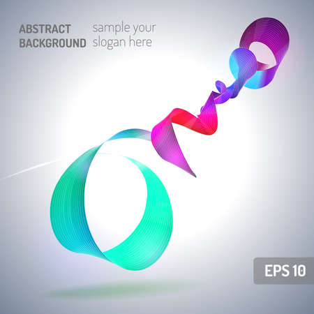 Abstract twist waves background. Abstract spiral. Template brochure designのイラスト素材
