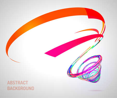 Abstract Spiral on White Background. Design Element for Graphic Design. Party Flyers. Business Presentation. Posters. Vector Illustrationのイラスト素材