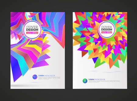 Abstract vector modern flyers brochure, Geometric spiral design for flyer. booklet, annual report, design templates with white background in size a4.のイラスト素材